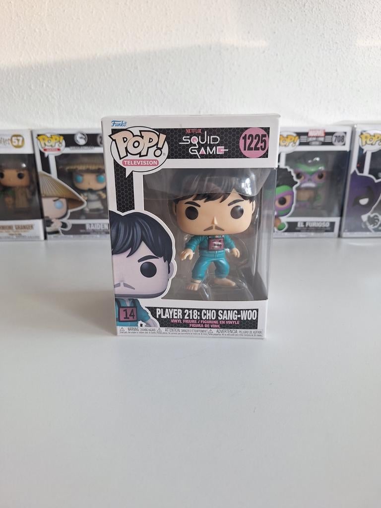 Funko Pop! Squid Game Player 218: Cho Sang-Woo #1225, Ophalen of Verzenden, Zo goed als nieuw