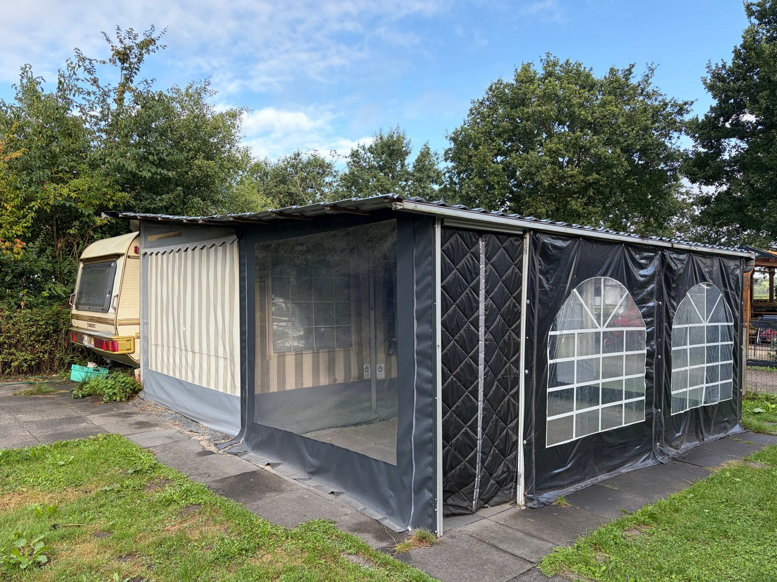 Tabbert Baronesse met wintervaste voortent en queensbed, Overige merken, Rondzit, Omvormbare zithoek, Particulier