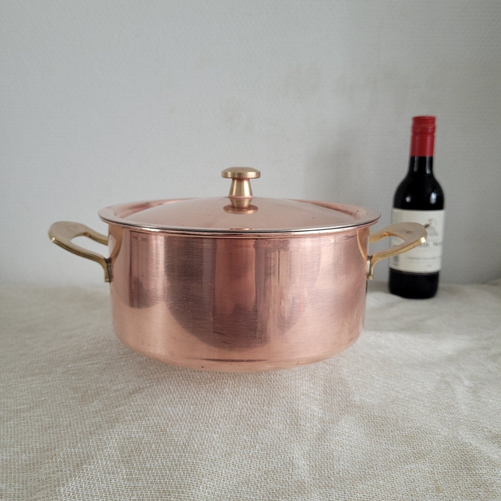 cuinox spring S koperen pan hapjespan sauspan braadpan, Huis en Inrichting, Ophalen of Verzenden, Gebruikt, Koper, Braadpan