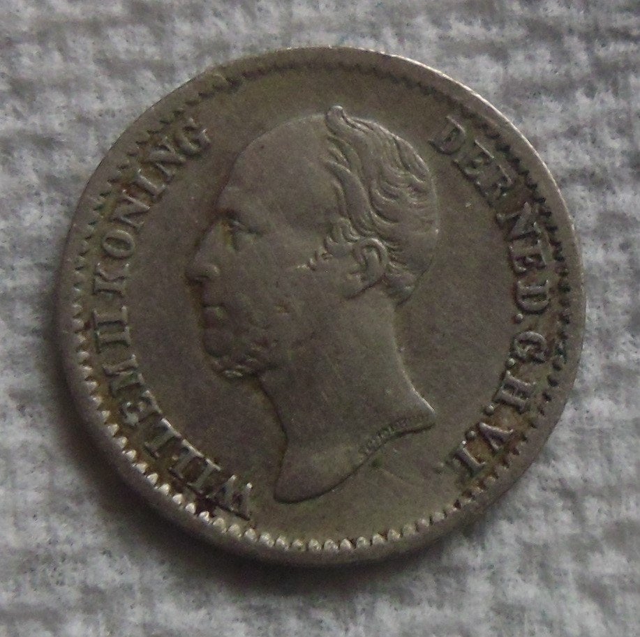 Nederland 10 cent 1849., Postzegels en Munten, Munten | Nederland, Verzenden, Zilver, 10 cent, Losse munt