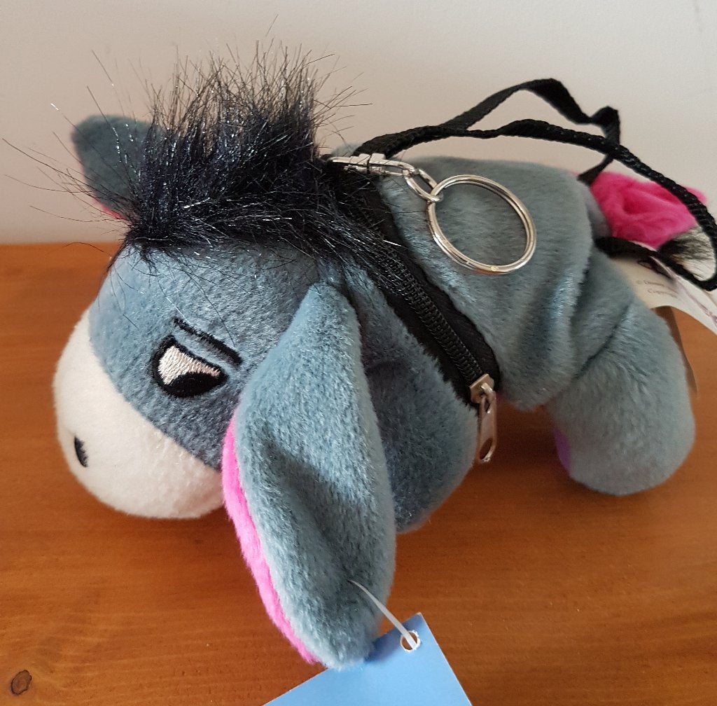Disney / Eeyore pluche portemonee / tasje / hanger (0029), Ophalen of Verzenden, Winnie de Poeh of vrienden, Nieuw, Overige typen