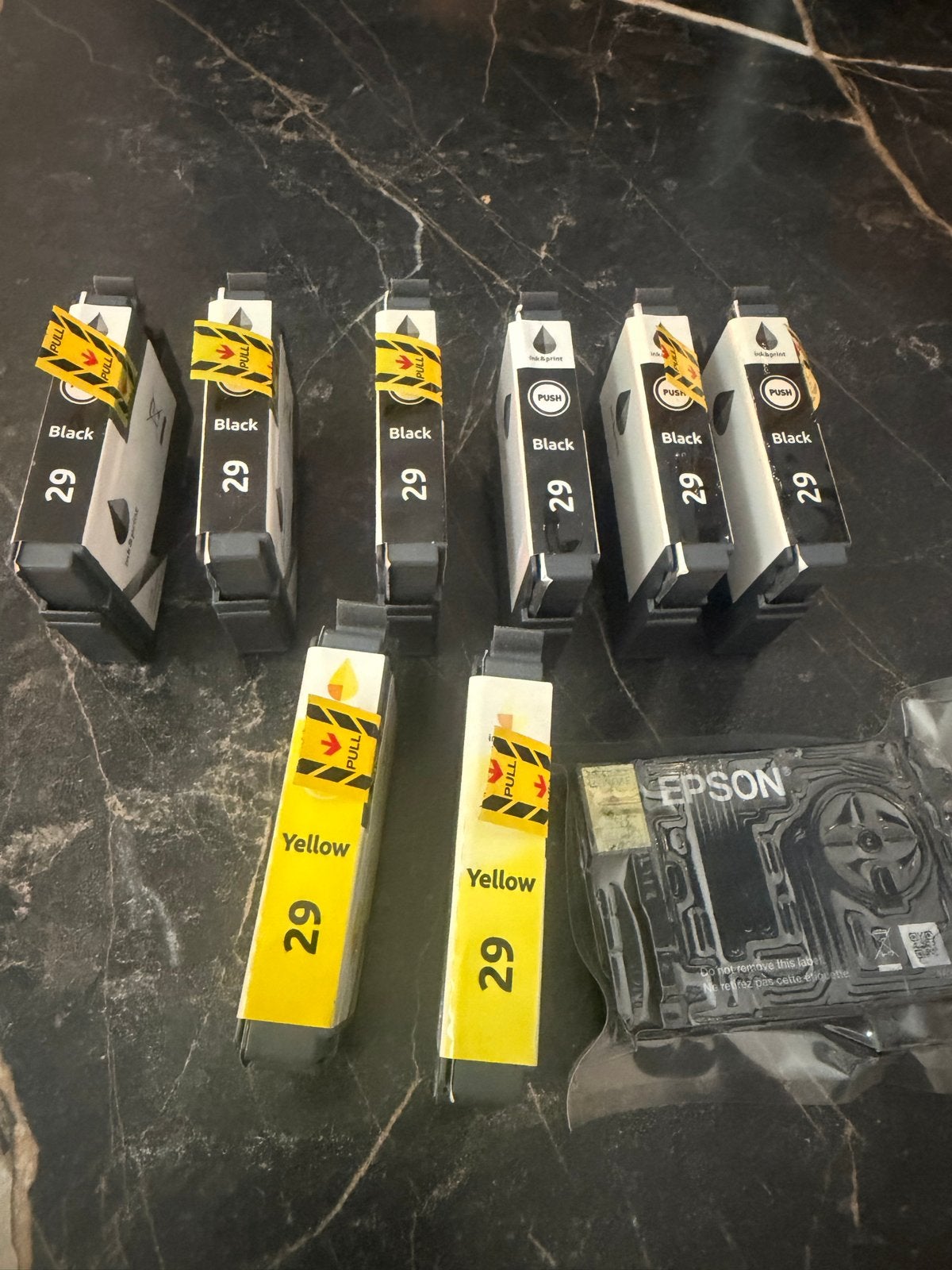 Epson inktcartridges - Zwart en Geel (29), Ophalen of Verzenden, Nieuw, Cartridge