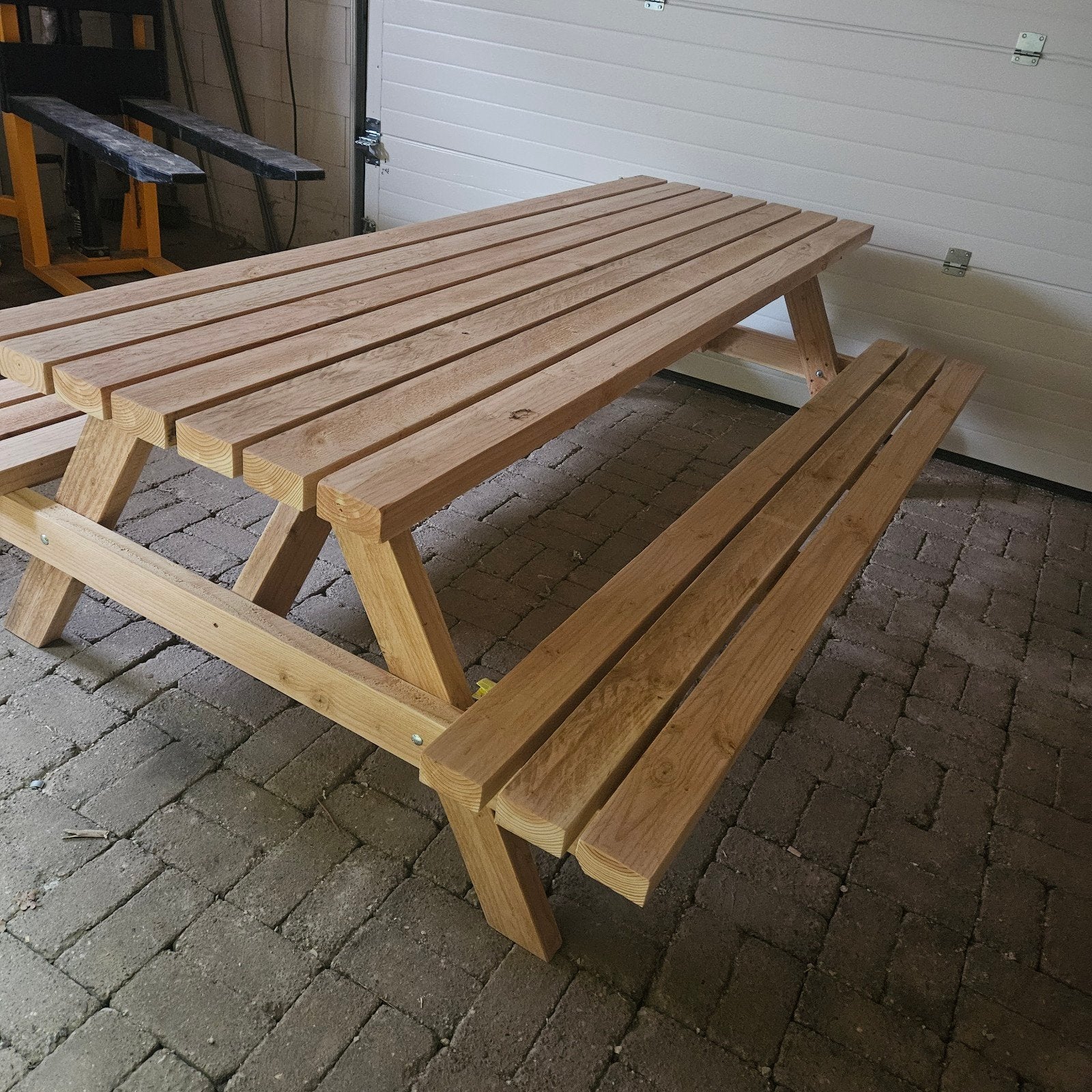 OPRUIMING picknicktafels douglashout, Nieuw, Rechthoekig, Hout, Ophalen