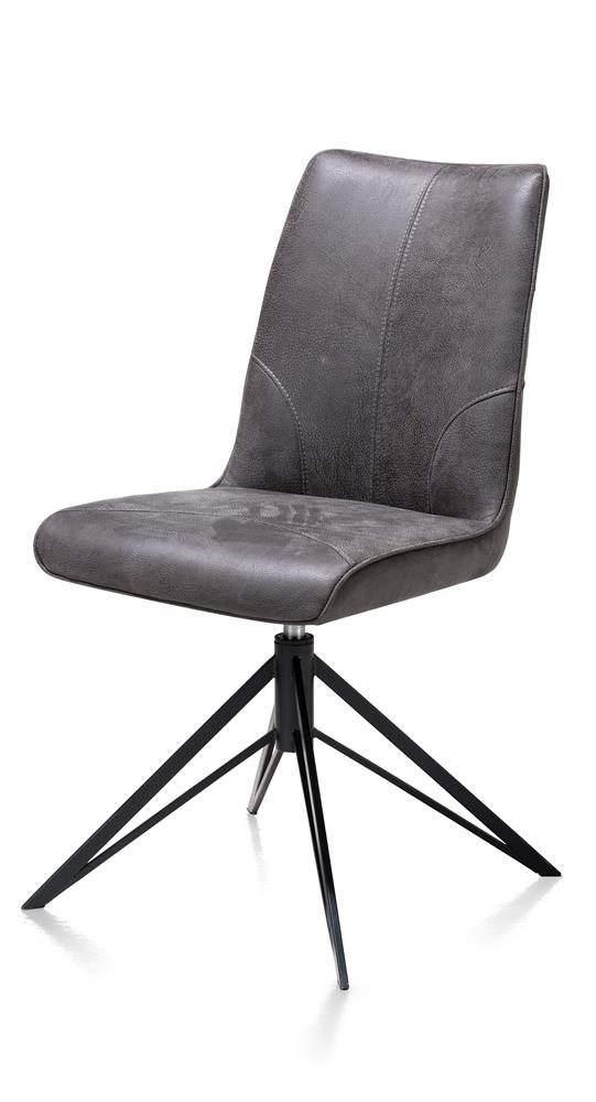 6 Nieuwe stoelen, Draaibaar, stof Off-Black, met handgreep, Huis en Inrichting, Stoelen, Ophalen, Zwart, Nieuw, Stof