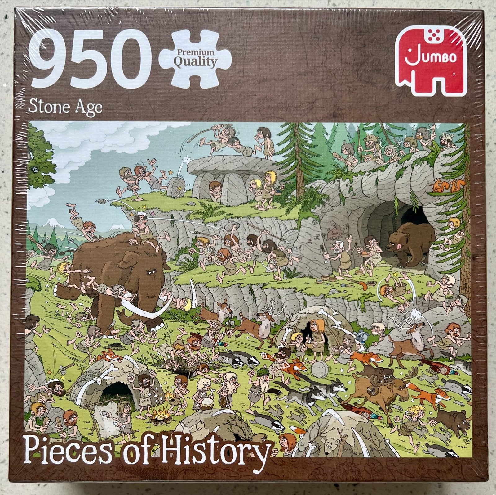 Puzzel “Stone Age” 950 st. Rob Derks/Jan v. Haasteren NIEUW, Ophalen of Verzenden, 500 t/m 1500 stukjes, Nieuw