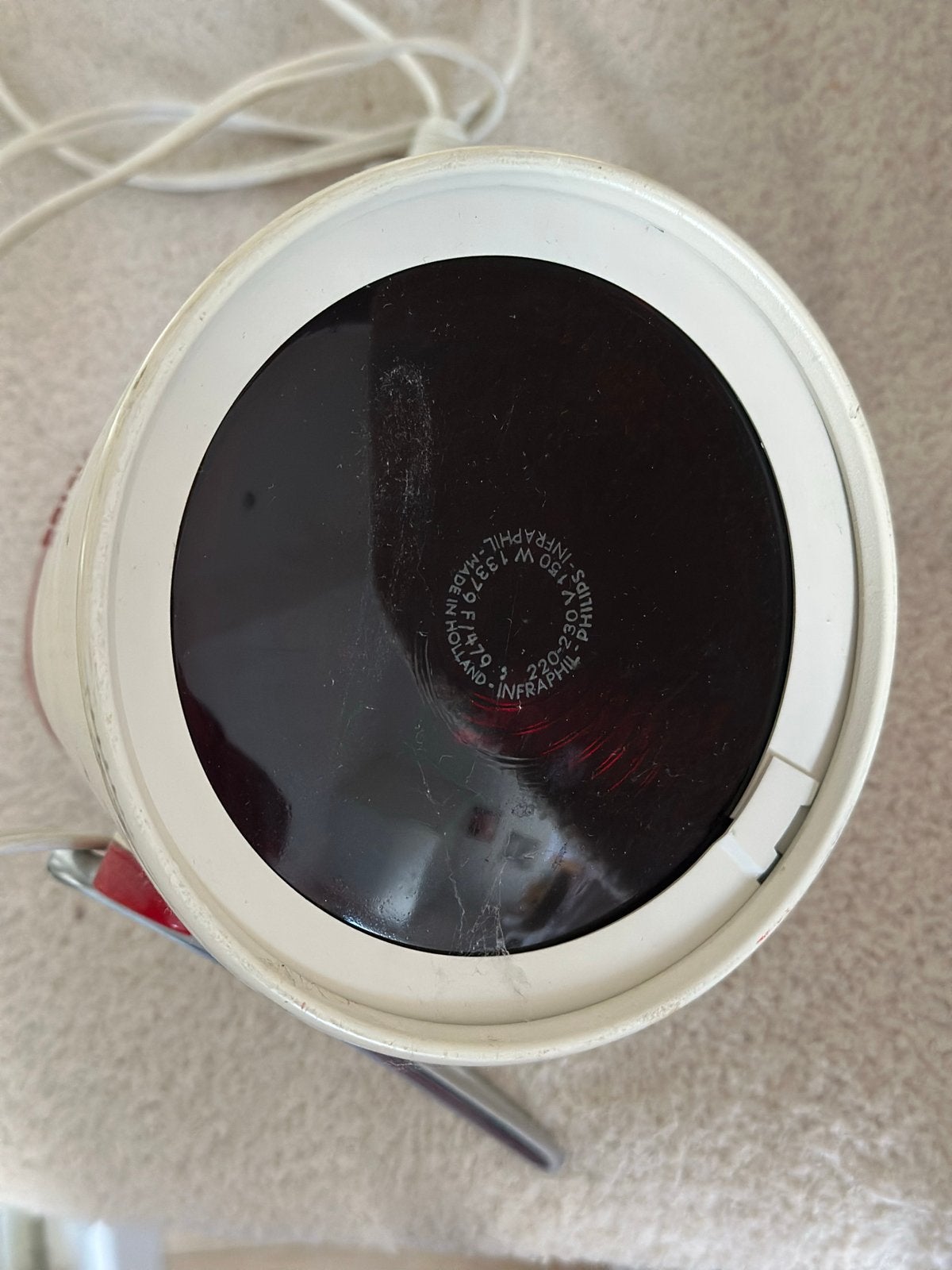 Vintage Philips Infraroodlamp Infraphil model KL7500, Ophalen of Verzenden, Gebruikt