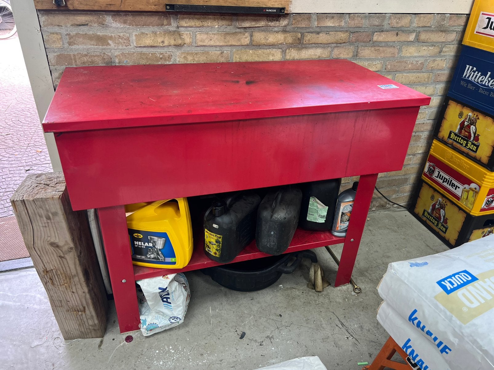 176ltr ontvetterbak werkt goed! Met ontvettermiddel., Ophalen, Gebruikt