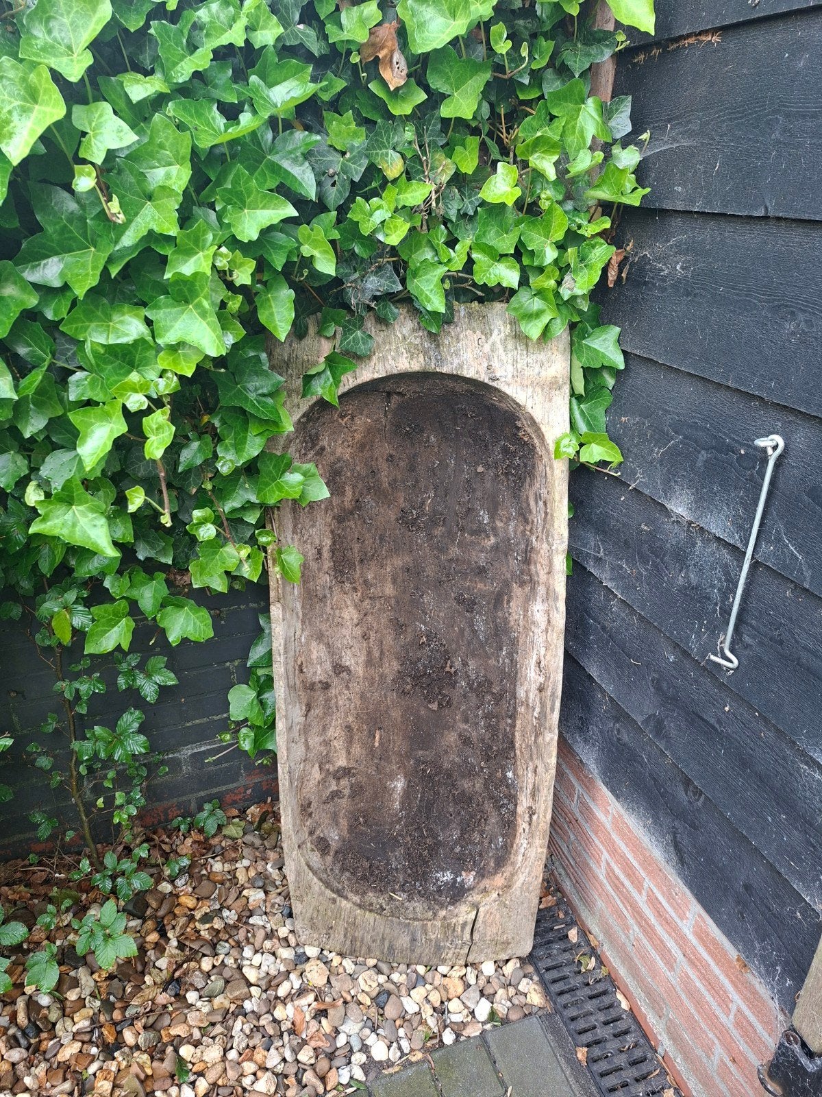 Oude houten trog - 116 cm lang, 45 cm breed, Ophalen of Verzenden