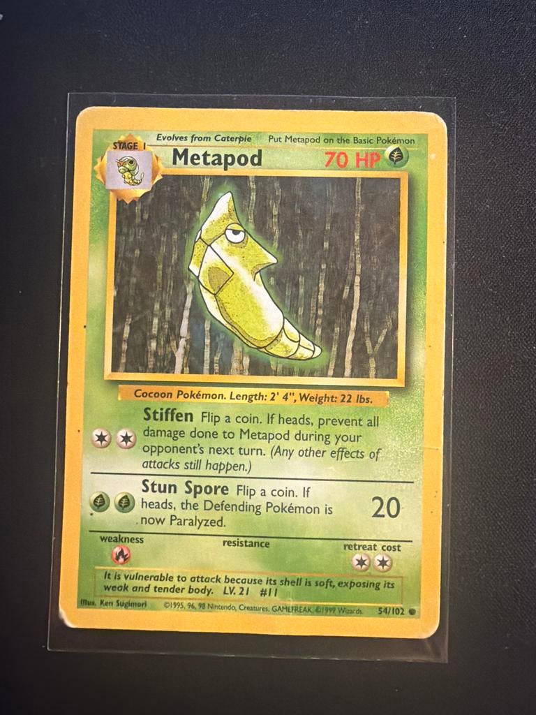 Metapod 54/102, Ophalen of Verzenden, Gebruikt, Losse kaart