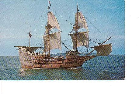 Ansichtkaart 	Mayflower II	Replica Mayflower uit 1957	schip, Verzenden, 1960 tot 1980, Ongelopen, Voertuig