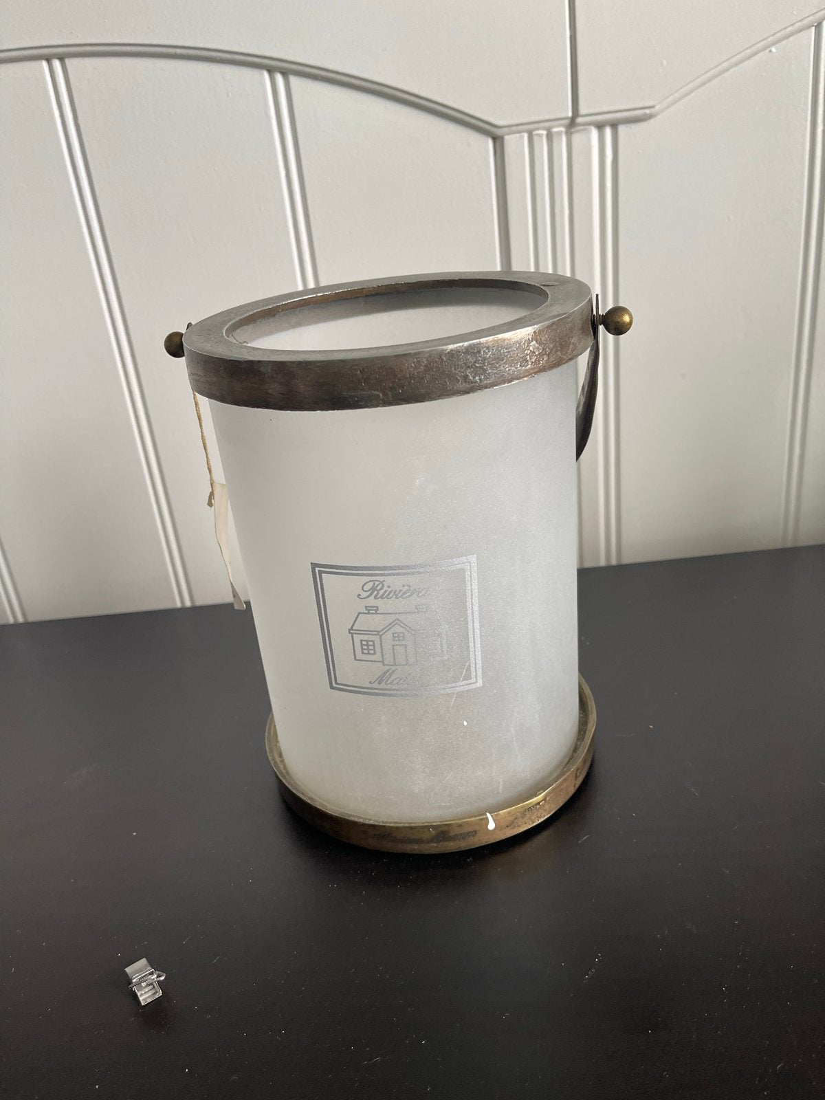 Riviera Maison Pelican Key Lantern S Windlicht, Ophalen of Verzenden, Glas, Zilver, Landelijk