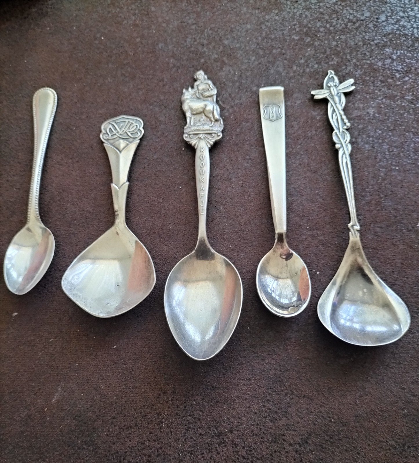 Antieke zilveren lepeltjes, Ophalen of Verzenden