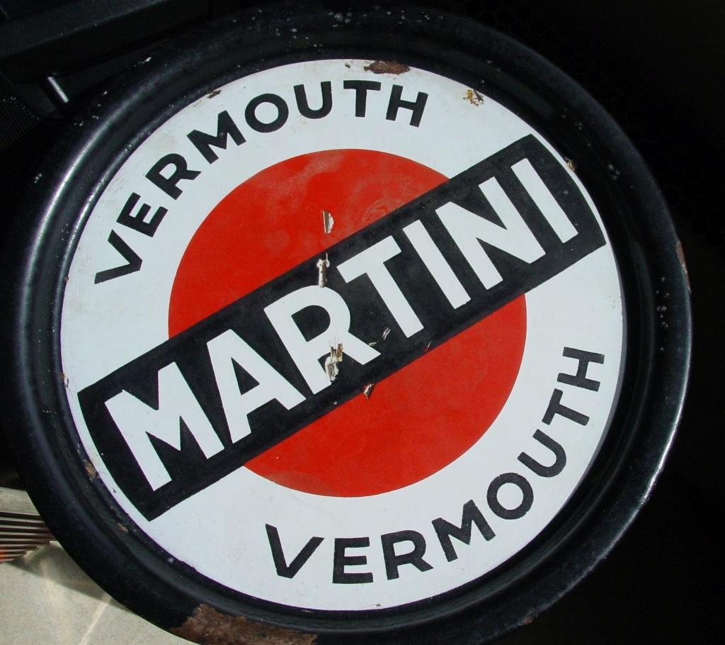 martini dienplateau -email-, Ophalen of Verzenden, Gebruikt, Reclamebord