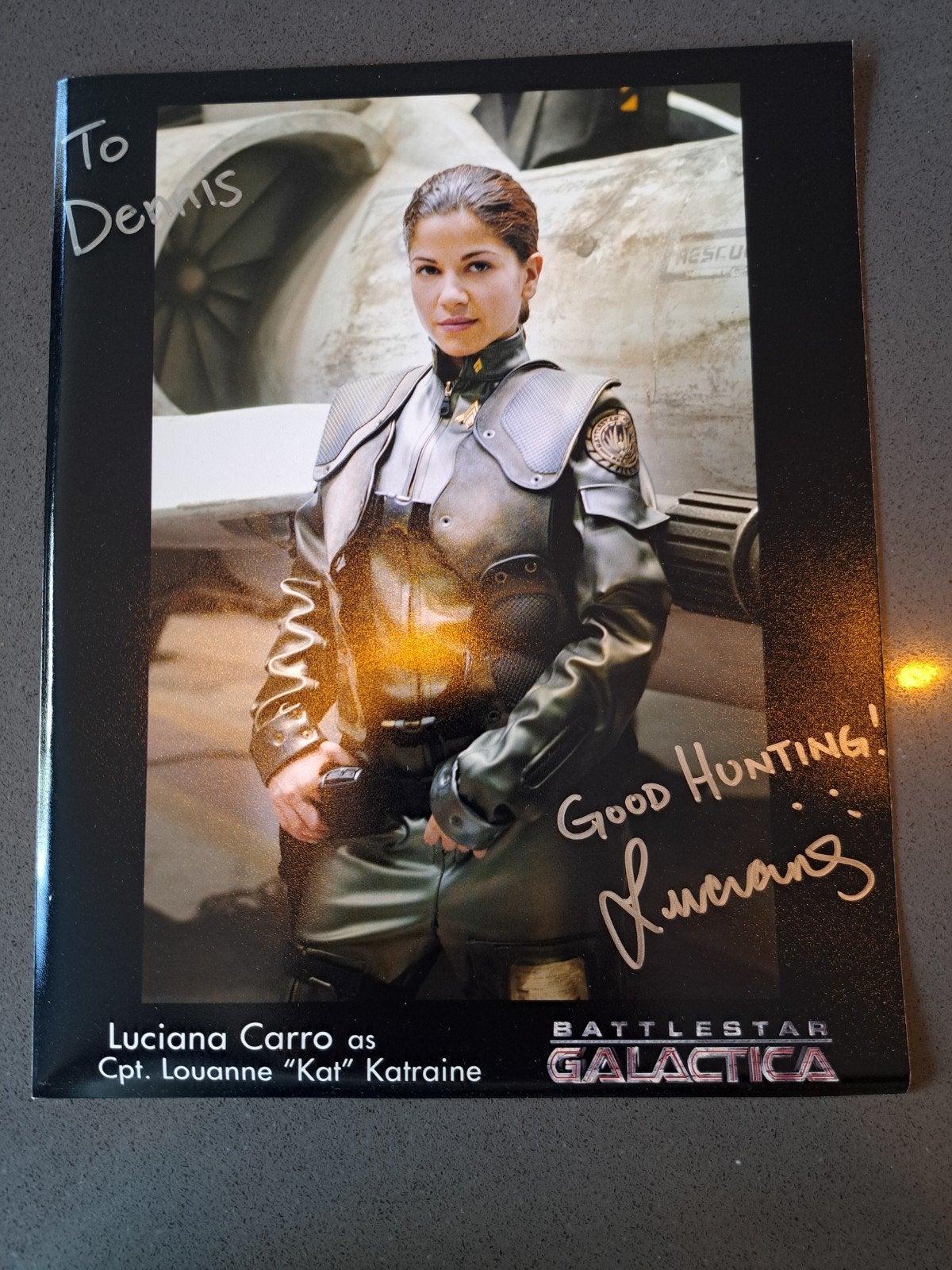 Gesigneerde foto van actrice Luciana Carro a, Ophalen of Verzenden