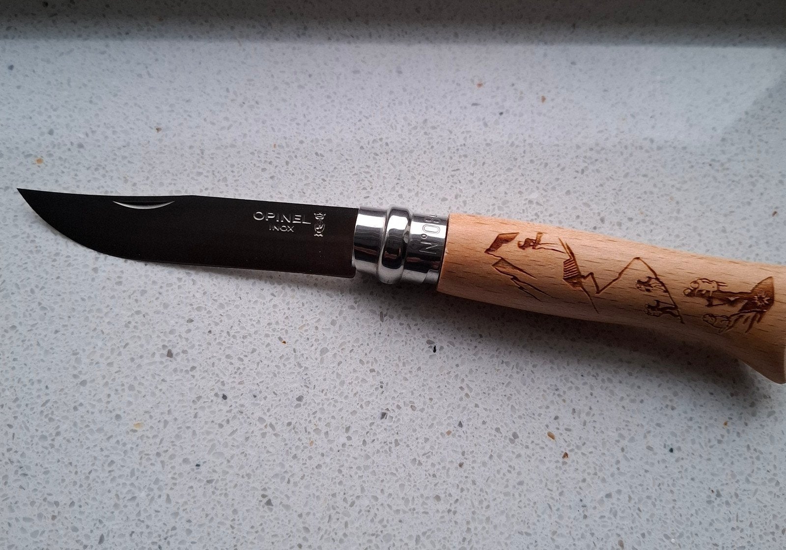 Opinel no.8 Inox zakmes mes, Ophalen of Verzenden, Nieuw