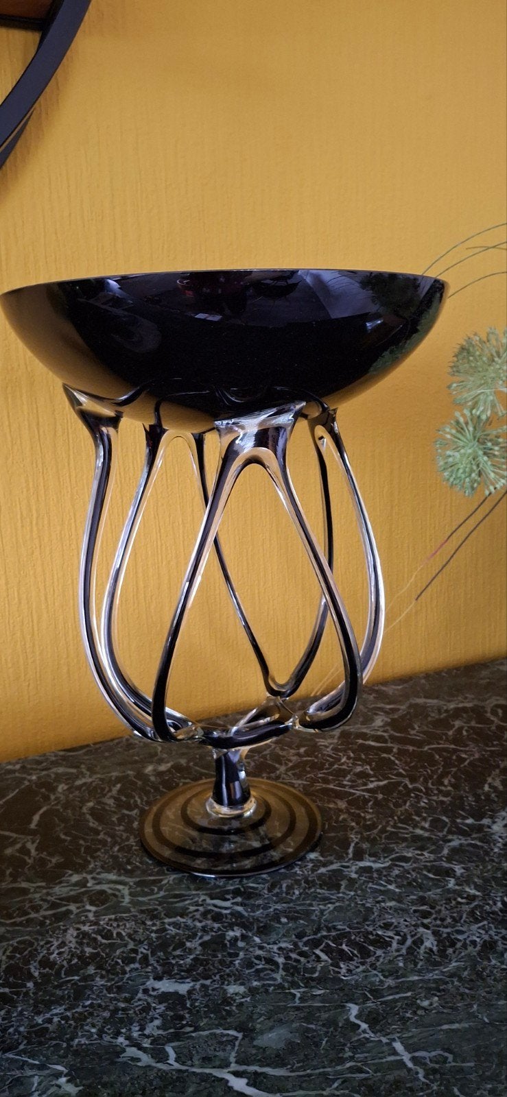 Bijzonder mondgeblazen design fruitschaal van glas, Ophalen of Verzenden