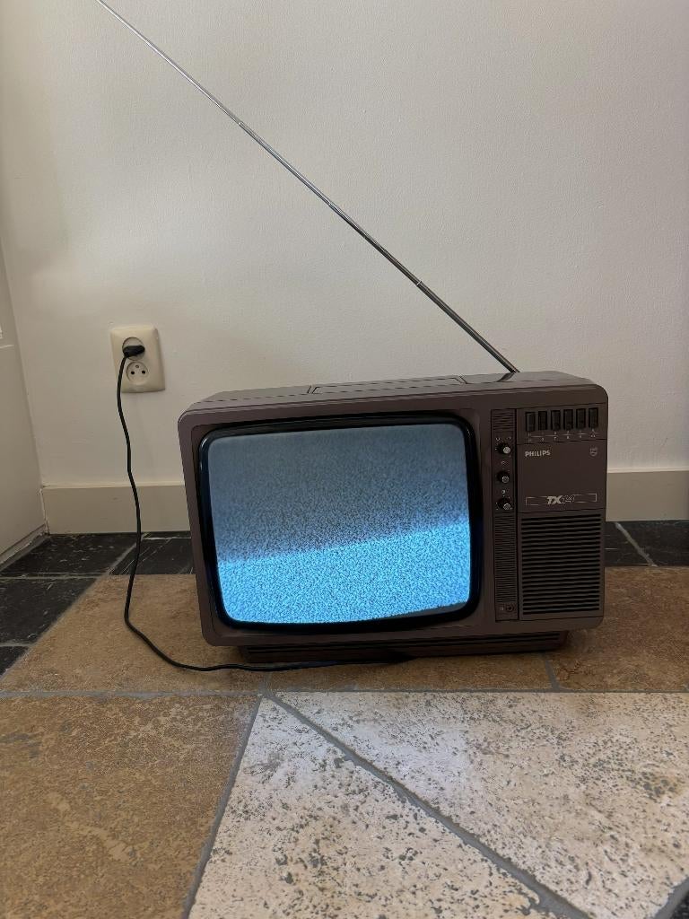Philips zwart-wit TV 14TX2004/20L, Ophalen, Gebruikt, Minder dan 40 cm, Philips