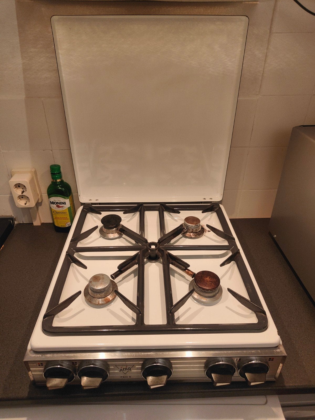 Ataq Vrijstaand Gasfornuis - 4 Pits, Witgoed en Apparatuur, Ophalen, Gebruikt, Minder dan 85 cm, 4 kookzones