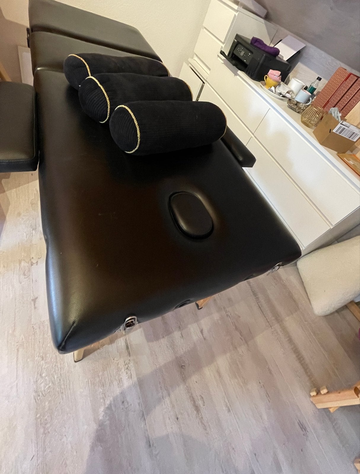 Massage tafel inklapbaar met 2 hoezen en 3 rollen, Ophalen, Gebruikt, Massagetafel