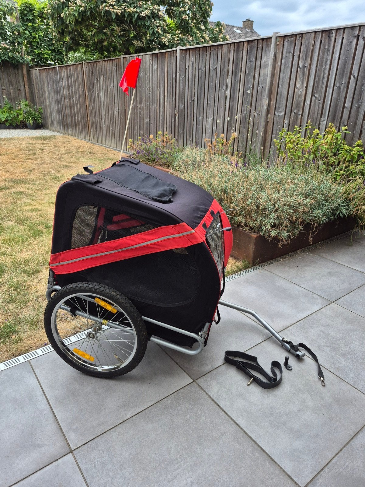 honden fietskar, Ophalen, Hondenkar, 20 tot 40 kg, Opvouwbaar