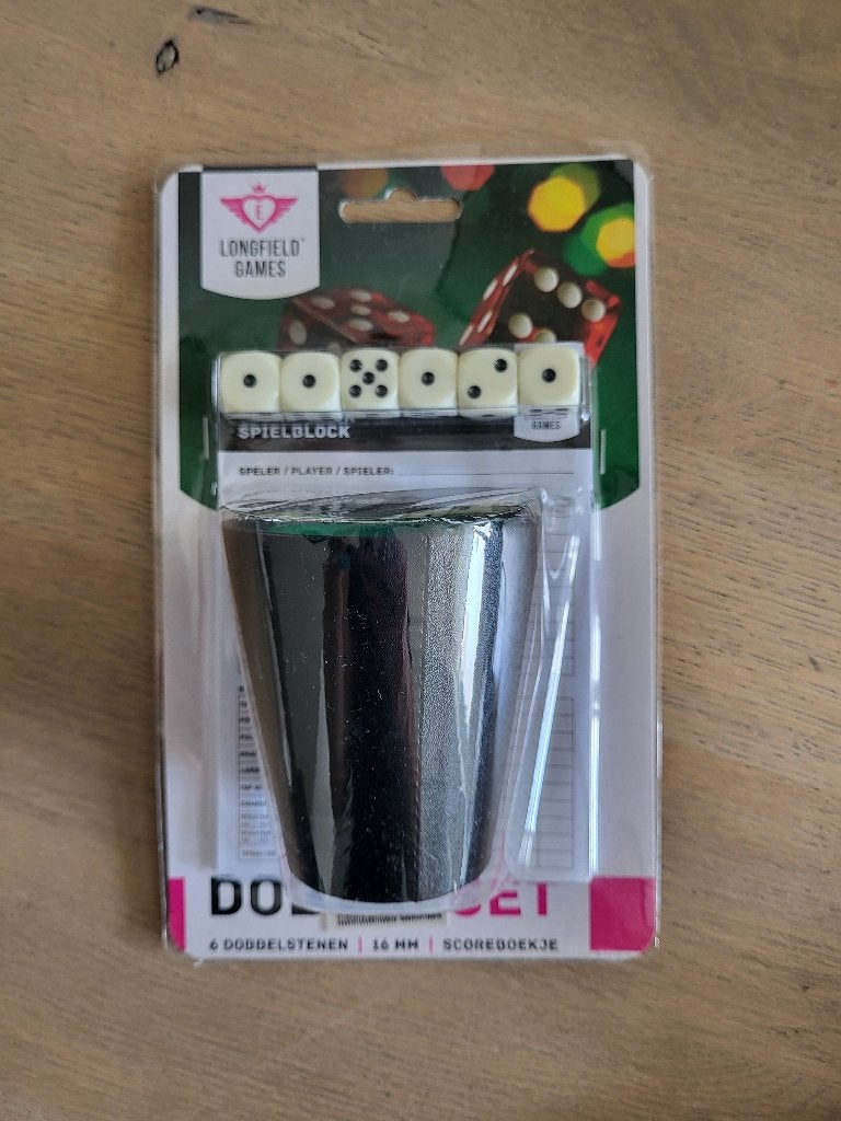 spel Yahtzee / dobbelset, Vijf spelers of meer, Ophalen of Verzenden, Zo goed als nieuw