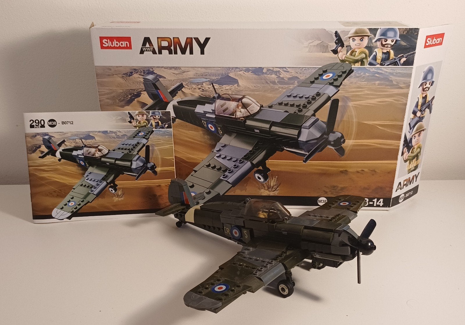Sulban army lego vliegtuig, Ophalen of Verzenden, Zo goed als nieuw, 1:72 tot 1:144, Overige merken