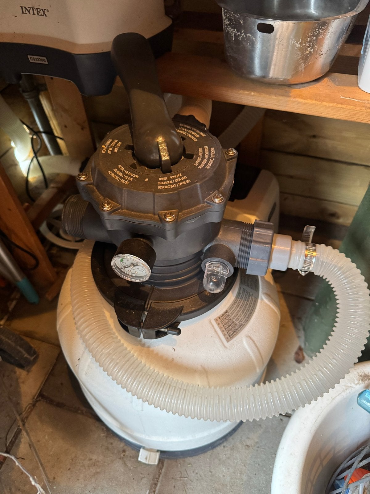 Intex Zandfilterpomp SF70220RC-2 voor groot zwembad, Tuin en Terras, Ophalen, Gebruikt, Zwembadpomp