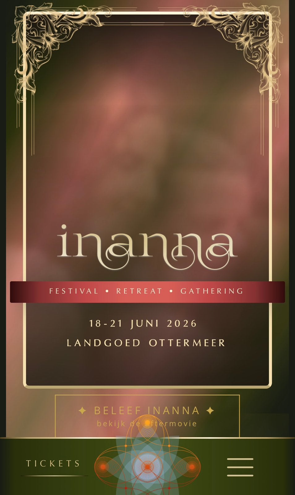 Ticket early bird Inanna festival 18-21 juni, Eén persoon