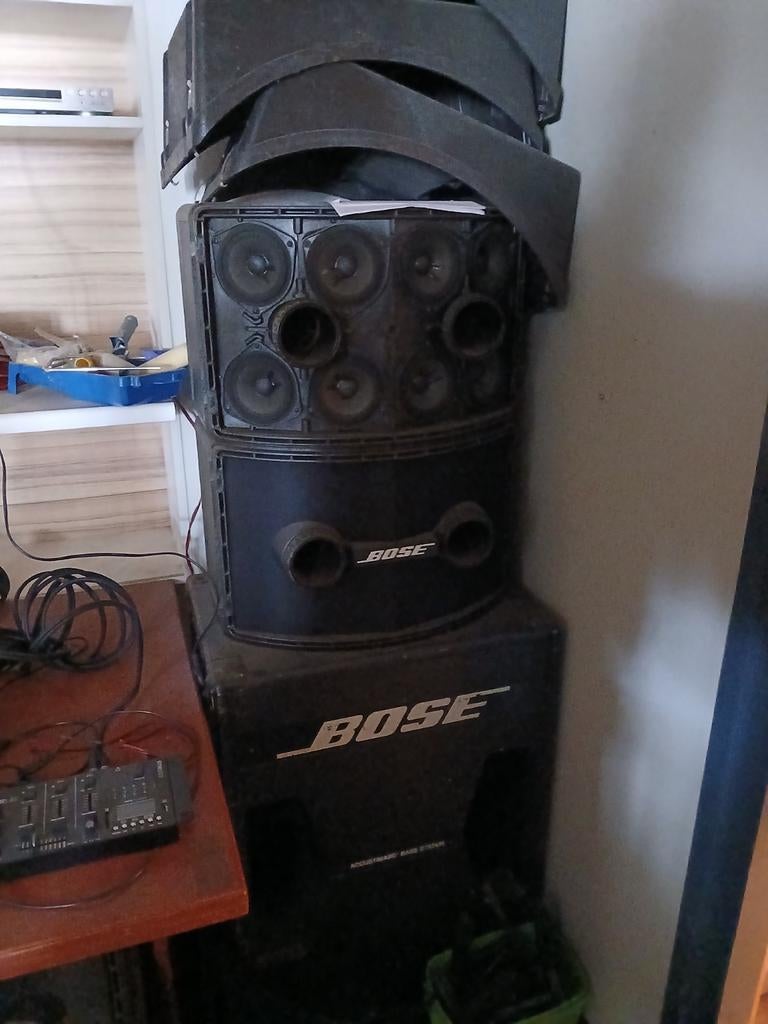 Bose boxen met koffers 4x 802 2x 302, Audio, Tv en Foto, Luidsprekers, Ophalen of Verzenden