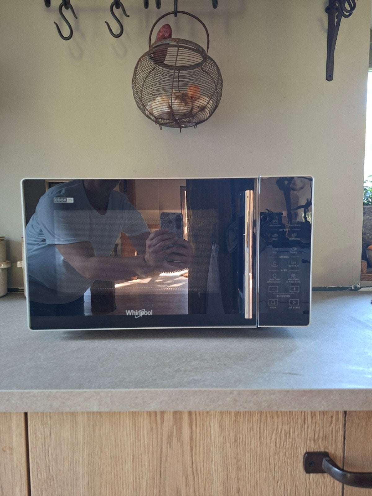 Whirlpool MWP 251 SB Magnetron - Zo goed als nieuw, Ophalen, Draaiplateau, Magnetron, Zo goed als nieuw