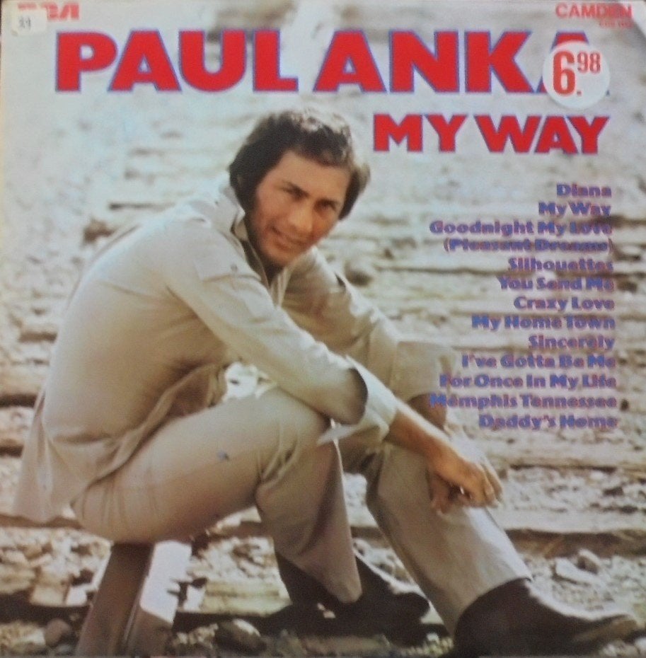 LP Paul Anka - My Way., Cd's en Dvd's, Vinyl | Pop, LP, Zo goed als nieuw, 12 inch, Verzenden