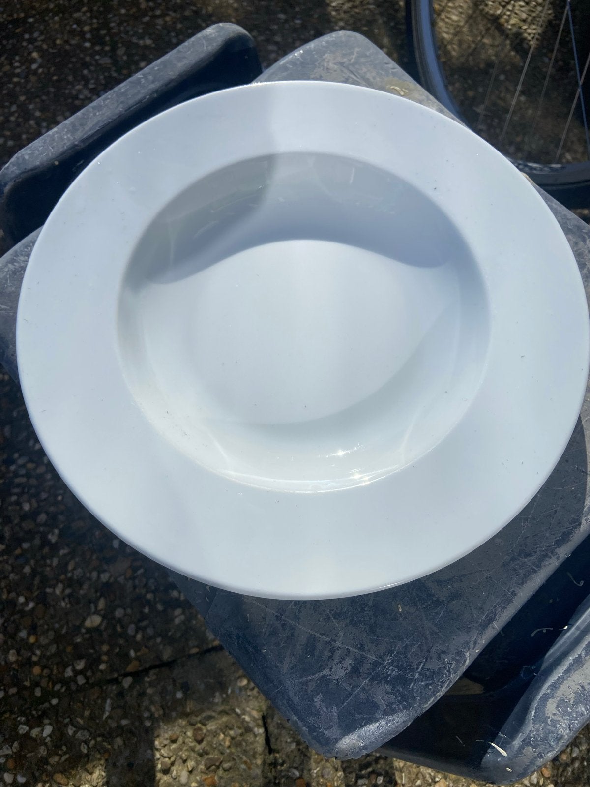 8 witte diepe borden van Intermezzo, Ophalen, Gebruikt, Overige merken, Keramiek