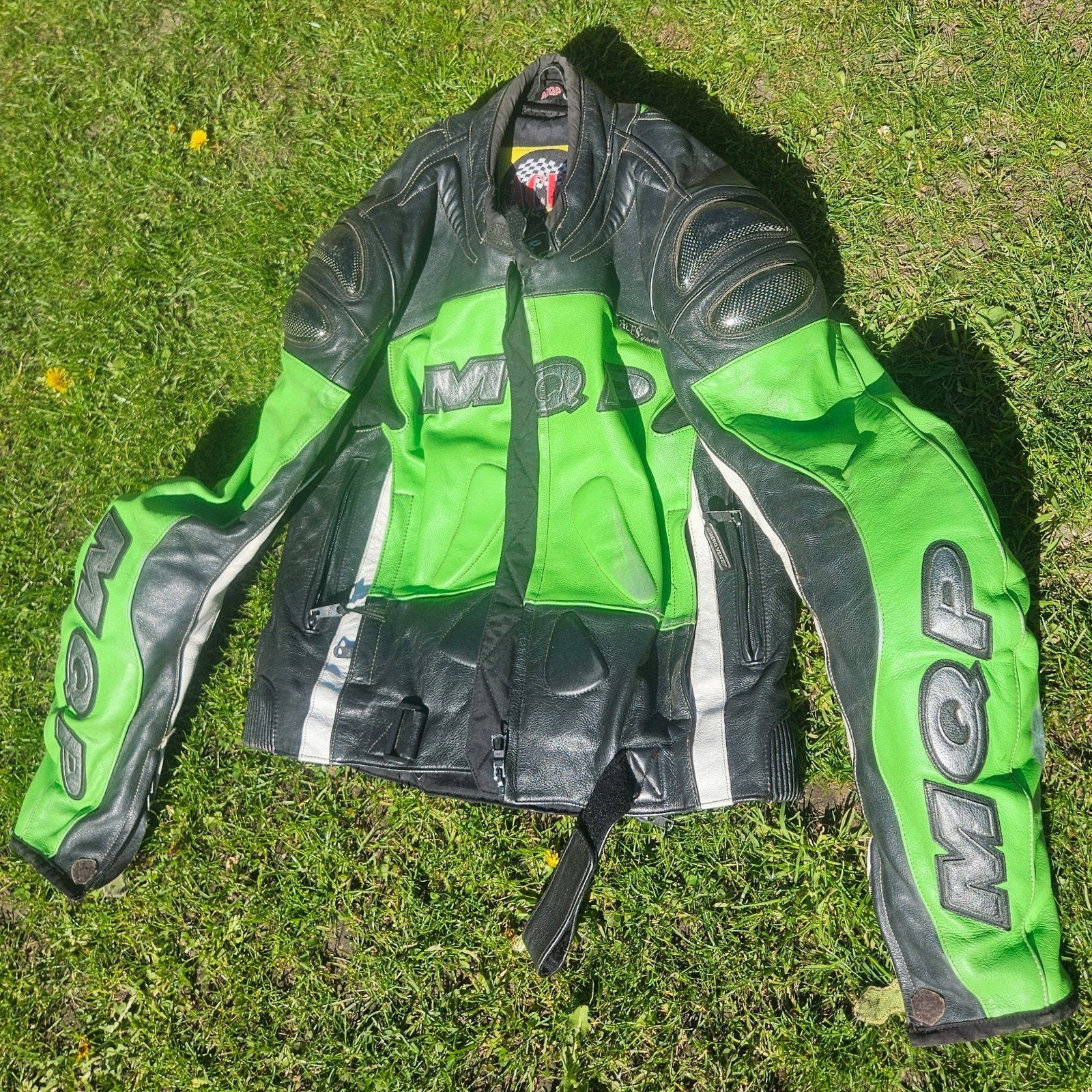 MQP leren motorjack maat 52, Ophalen of Verzenden, Tweedehands, Heren, Jas | leer