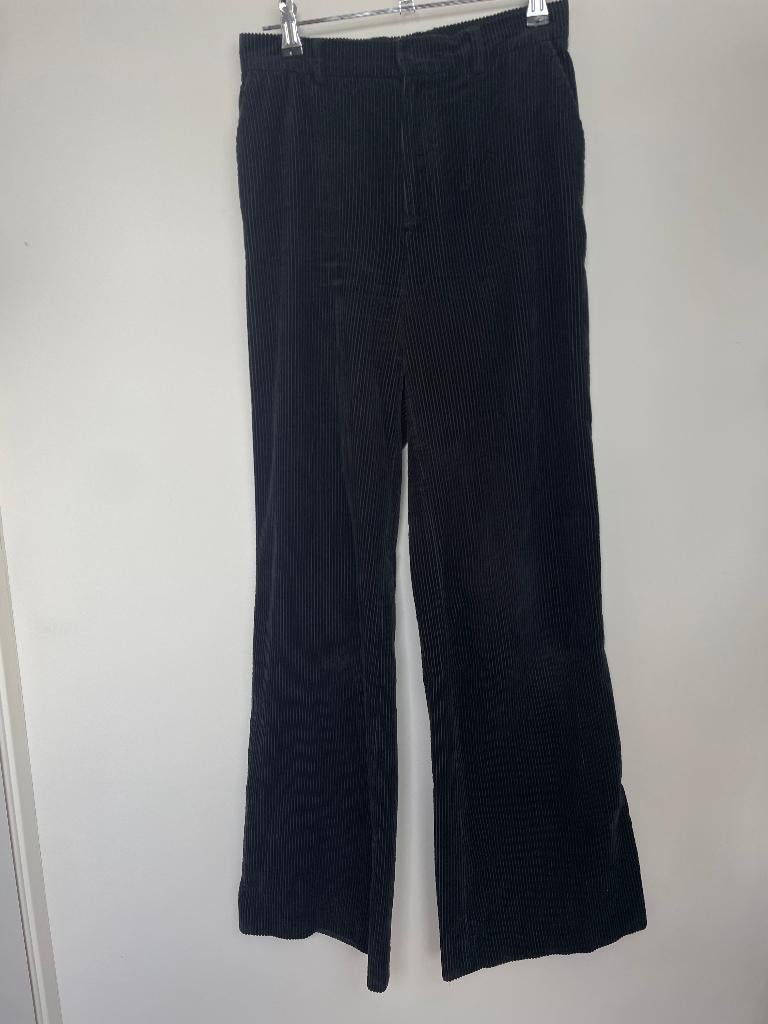 Bellamy pull on broek maat XS zwart rib wide leg high waist, Bellamy Gallery, Zwart, Bellamy, Ophalen of Verzenden