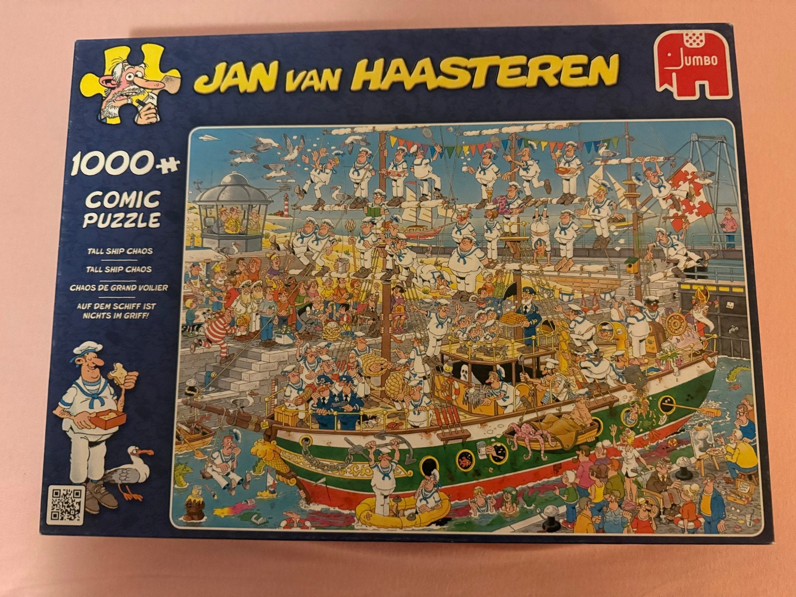 Tall Ship Chaos 1000 stukjes legpuzzel van Jan van Haasteren, Ophalen, 500 t/m 1500 stukjes, Zo goed als nieuw, Legpuzzel