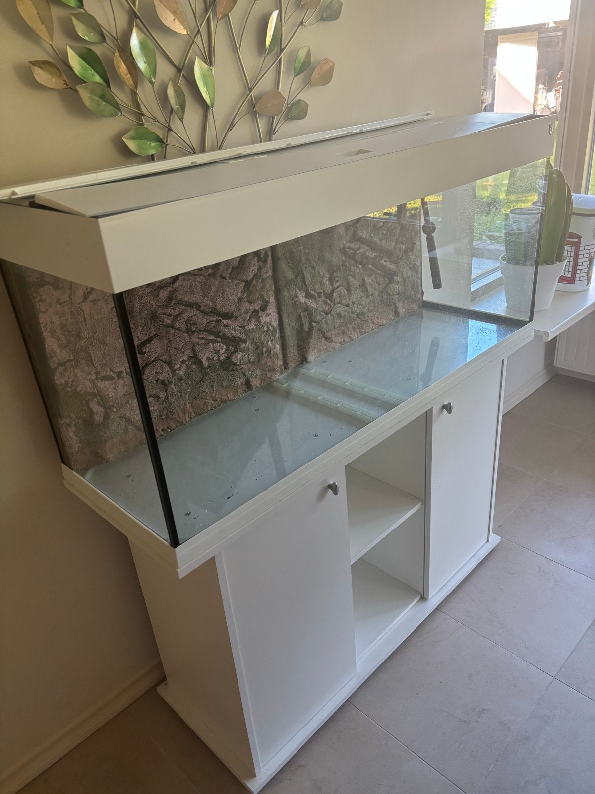 Aquarium trofis, Ophalen, Inclusief deksel, Gebruikt, Leeg aquarium