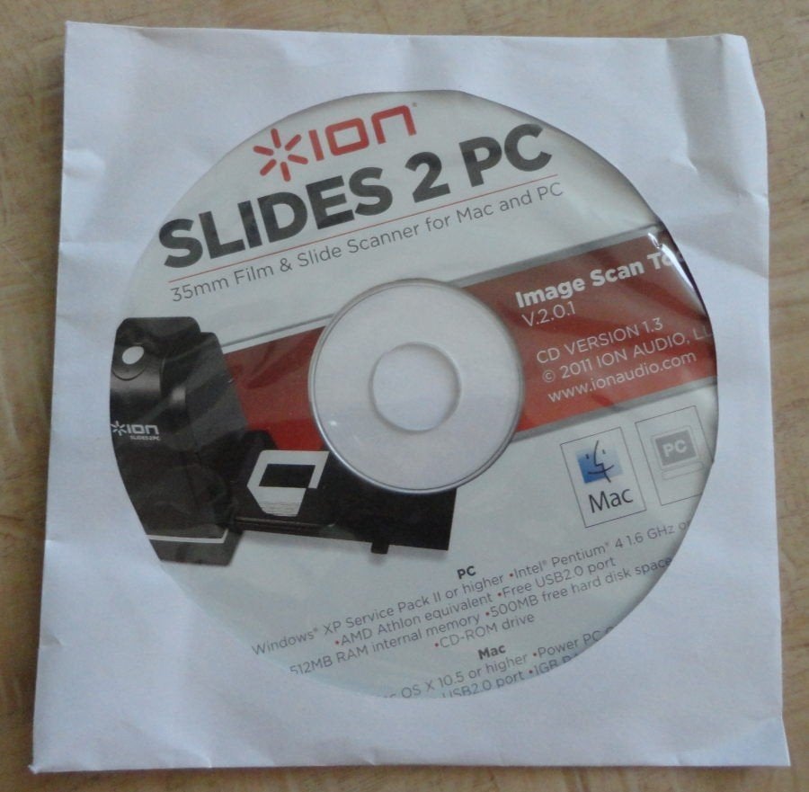 Software CD-rom voor de Ion Slides 2 PC dia/negatief scanner, Ophalen of Verzenden, Zo goed als nieuw, Overige typen, Ion