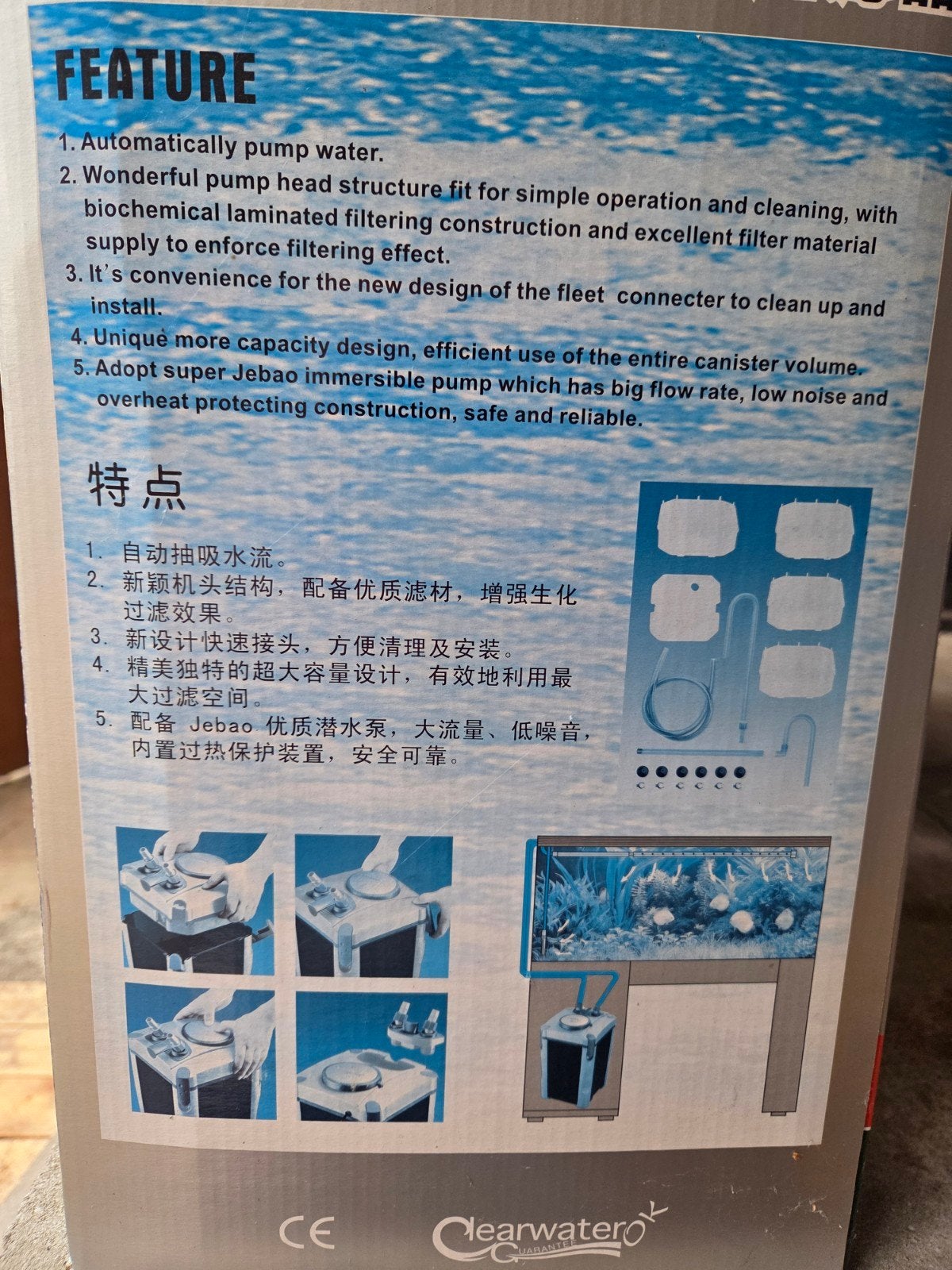 aquarium filter pompen, Ophalen of Verzenden, Inclusief toebehoren, Gebruikt, Filter