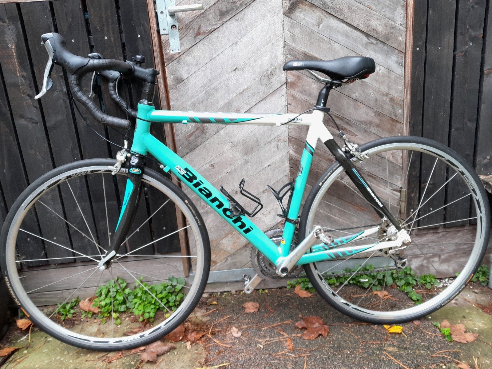 Bianchi Via Nirone 7 racefiets - Alu/Carbon frame maat 54, 28 inch, Gebruikt, Velgrem, Aluminium
