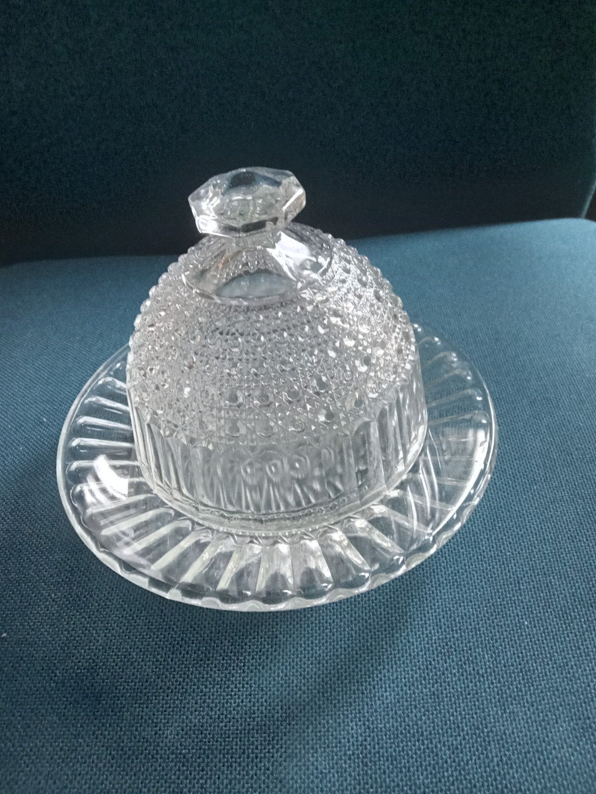 Vintage Glazen Botervloot Jaren '60, Ophalen of Verzenden