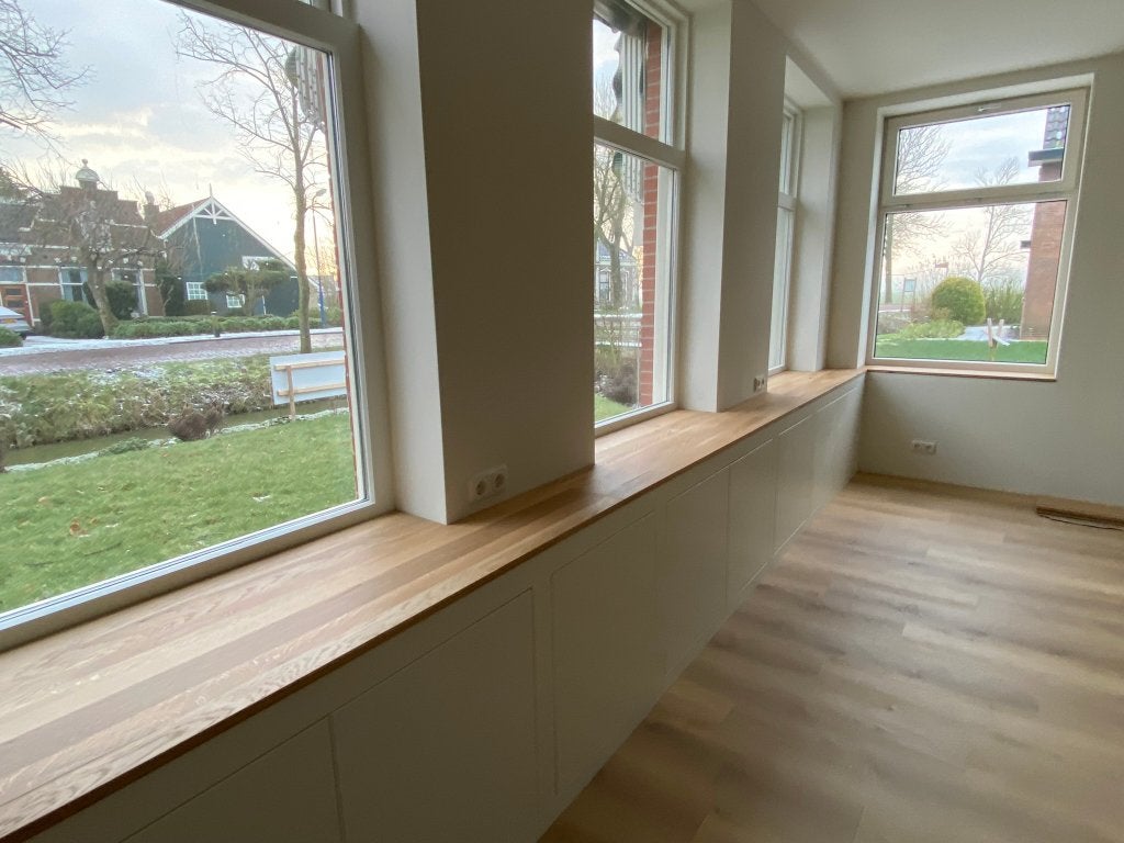 Massief Eiken Vensterbanken | Vakkundig Maatwerk, Doe-het-zelf en Verbouw, Vensterbanken, Eiken, Nieuw, Ophalen of Verzenden