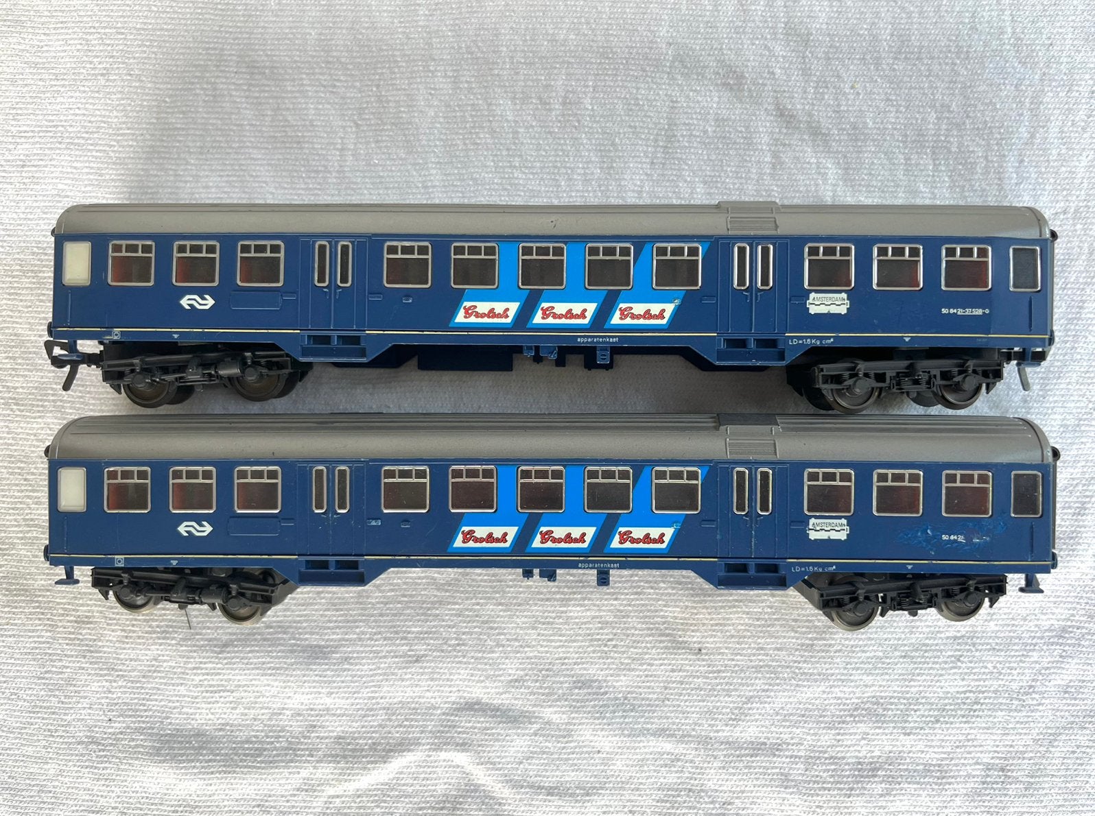2x Fleischmann NS Plan W rijtuigen H0, Gebruikt, Gelijkstroom, Fleischmann, Wagon