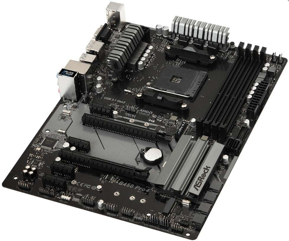 Asrock B450 Pro4 R2.0 AM4 ATX Moederbord, DDR4, AM4, Ophalen of Verzenden, Bijsterhuizen 1111 , Nijmegen Gelderland, NL