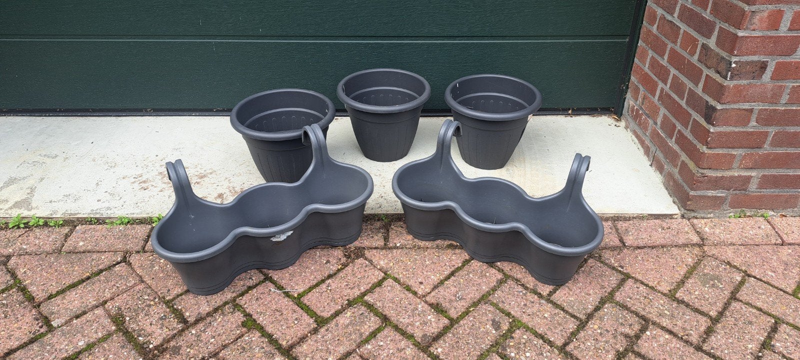 ELHO  goods factory hangpotten balkon potten, Tuin en Terras, Kunststof, Minder dan 30 cm, Balkon, Rond