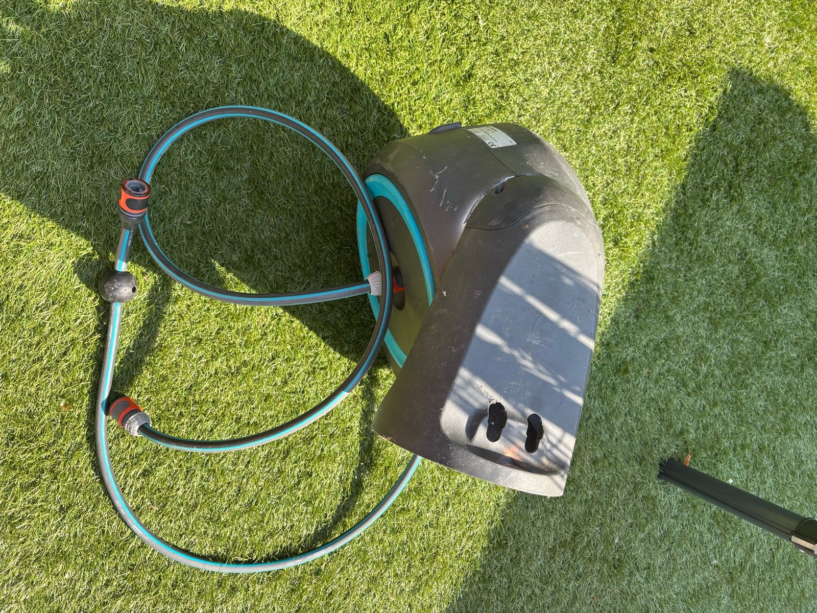 Gardena Wandslangenbox 15m -veer moet opnieuw opgespannen-, Ophalen, Gebruikt, Tuinslanghaspel