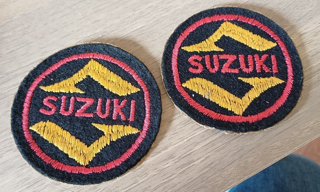 Vintage Suzuki opnaai patch., Ophalen of Verzenden, Gebruikt