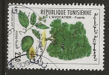 Tunesie 130, boom, Verzenden, Tunesië, Gestempeld