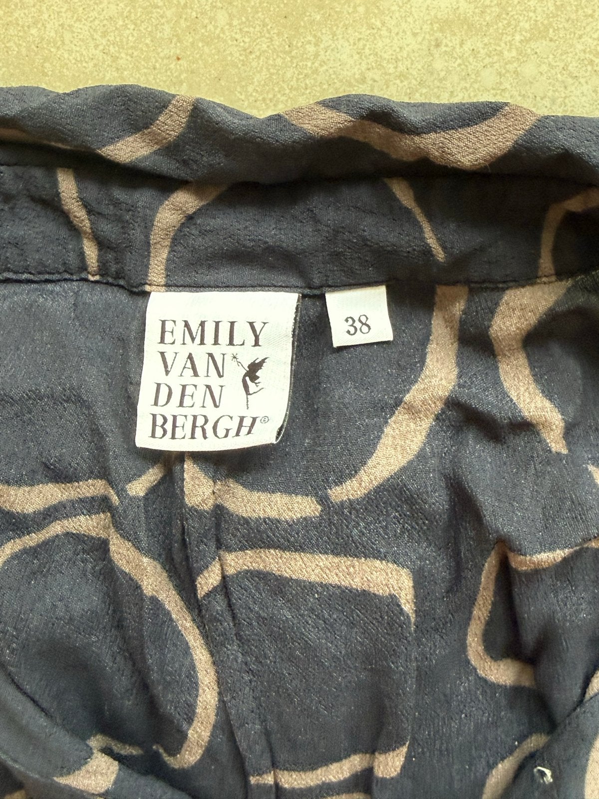 Emily van den Bergh blouse maat 38, Ophalen of Verzenden, Gedragen, Maat 38/40 (M), Blauw