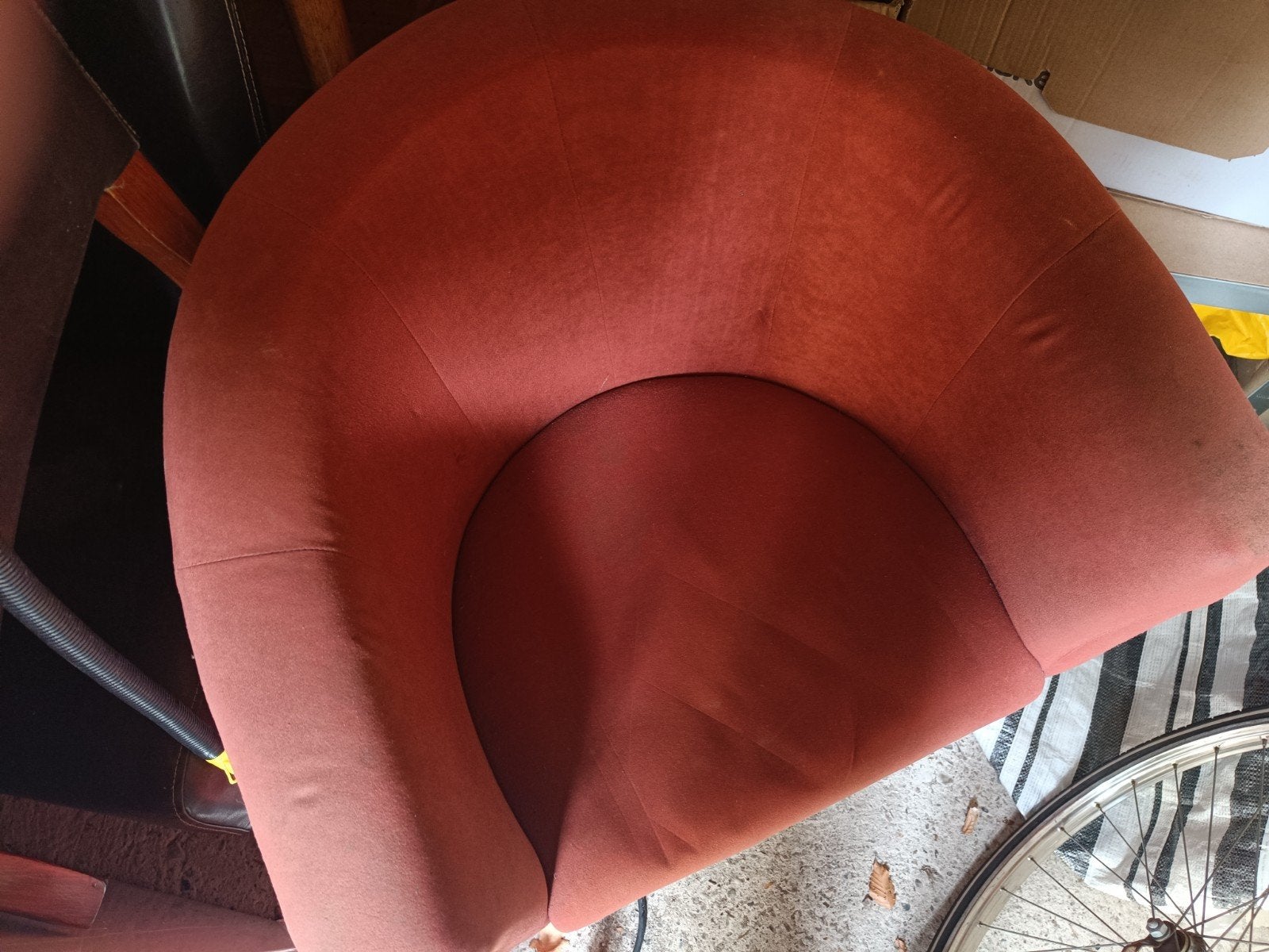 2 Bordeaux Rode Fauteuils - Comfortabel en Stijlvol, Huis en Inrichting, Fauteuils, Ophalen, Gebruikt, 75 tot 100 cm, 75 tot 100 cm