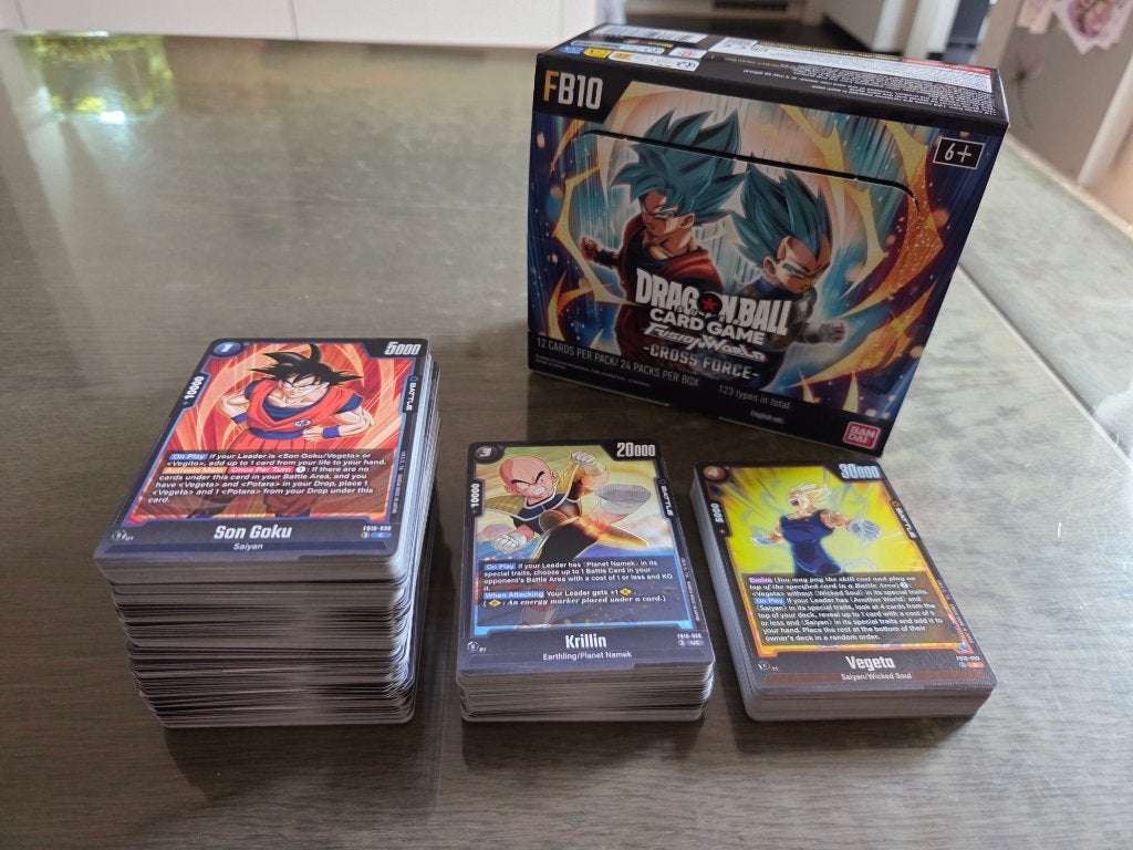 Bulk (273 kaarten) FB10 Cross force Fusion World Dragon ball, Ophalen of Verzenden, Nieuw, Meerdere kaarten, Foil